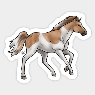 Horse - Mustang - Tobiano Sticker